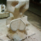 stůl, hořický pískovec, průběh kamenosochařských prací, 2005